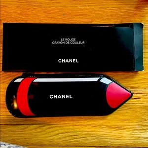Chanel makeup brush pouch.
